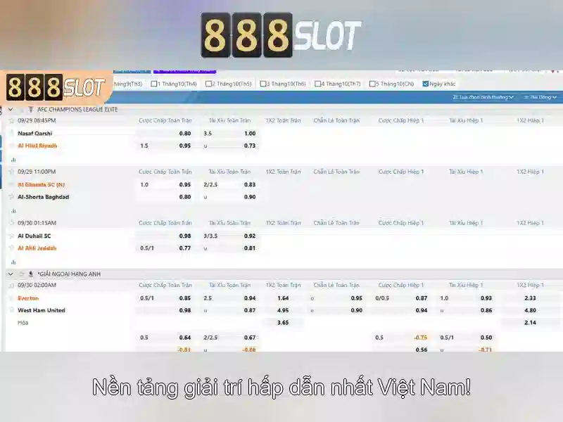 Đa dạng slot game 888slot